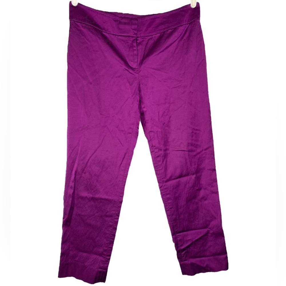 Ann Taylor Purple Ankle Pants - Picture 1 of 5
